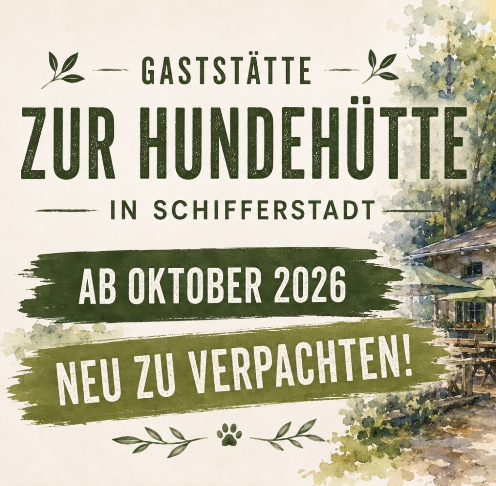 Gaststätte „Zur Hundehütte“ in Schifferstadt – ab Oktober 2026 neu zu verpachten